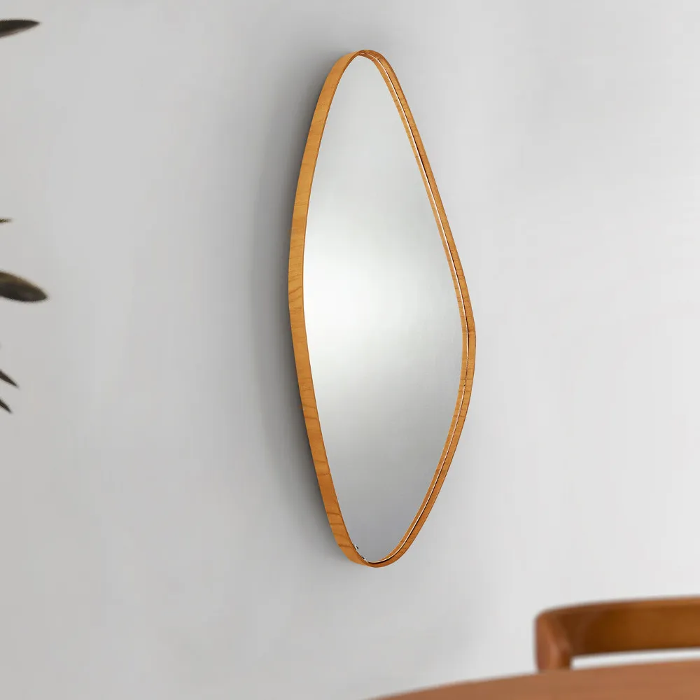 Espelho Decorativo Orgânico Aura 37x91cm Moderna Mobília