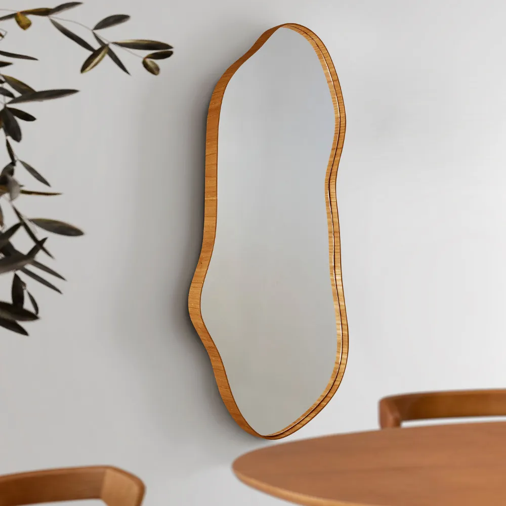Espelho Decorativo Orgânico Aura 44x119cm Moderna Mobília - imagem 2