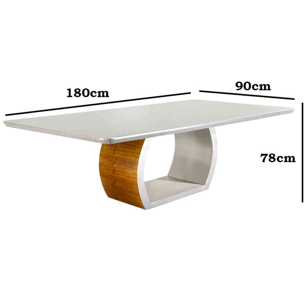 Mesa para Sala de Jantar Ellis 220cm em Madeira Maciça Mobillare