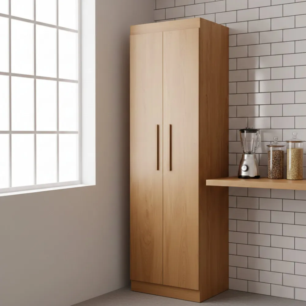 Armário de Cozinha Sara MDF 2 Portas e 4 Prateleiras Moderna Mobília - imagem 4