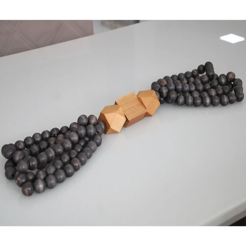 Colar de Mesa Decorativo Aroeira 65 cm Moderna Mobília - imagem 2