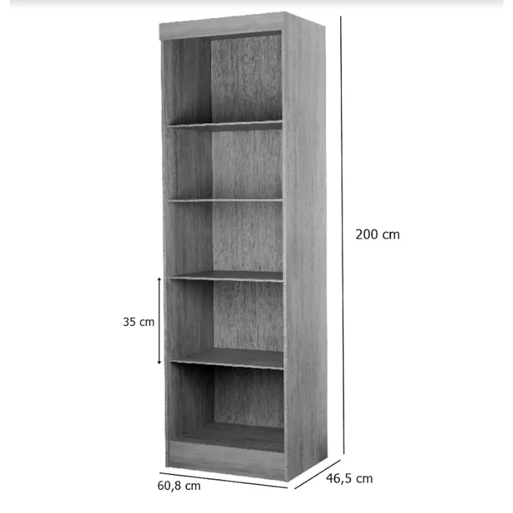 Multiuso Hera com 4 Prateleiras MDF Moderna Mobília - imagem 5