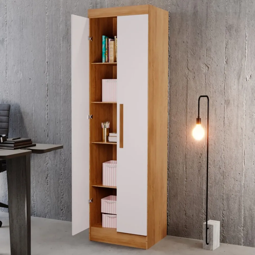 Multiuso Lavanderia Lirio MDF 2 Portas e 4 Prateleiras Moderna Mobília - imagem 7